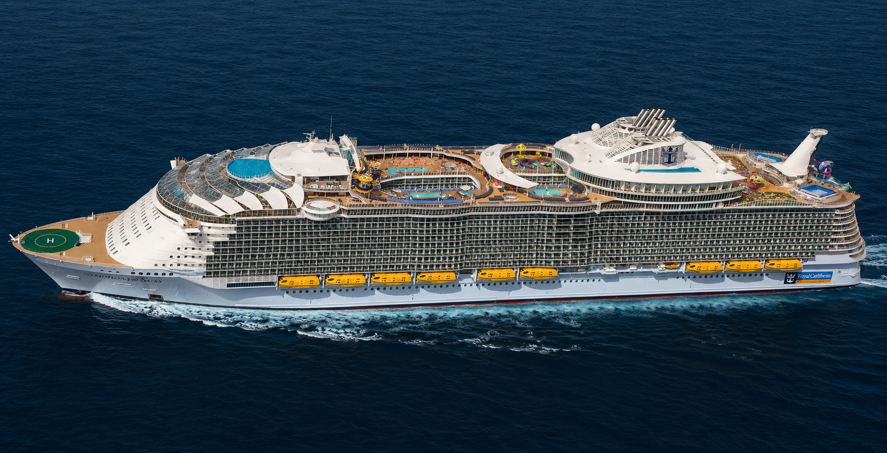 An 8-night Caribbean cruise departing Galveston, Texas aboard Royal Caribbean’s Symphony of the Seas. 